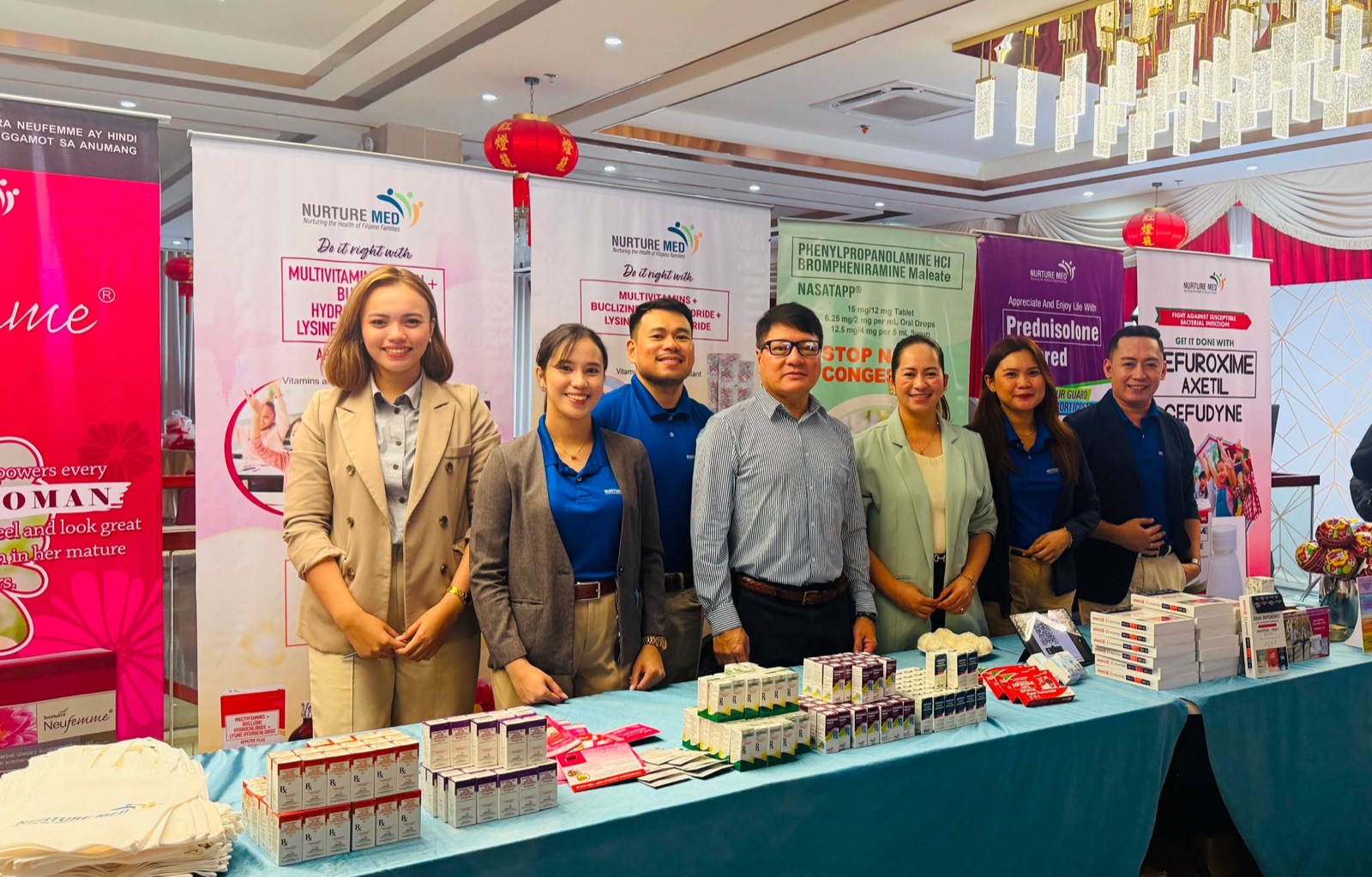 Nurturemed booth at the Brokenshire family medicine postgraduate course