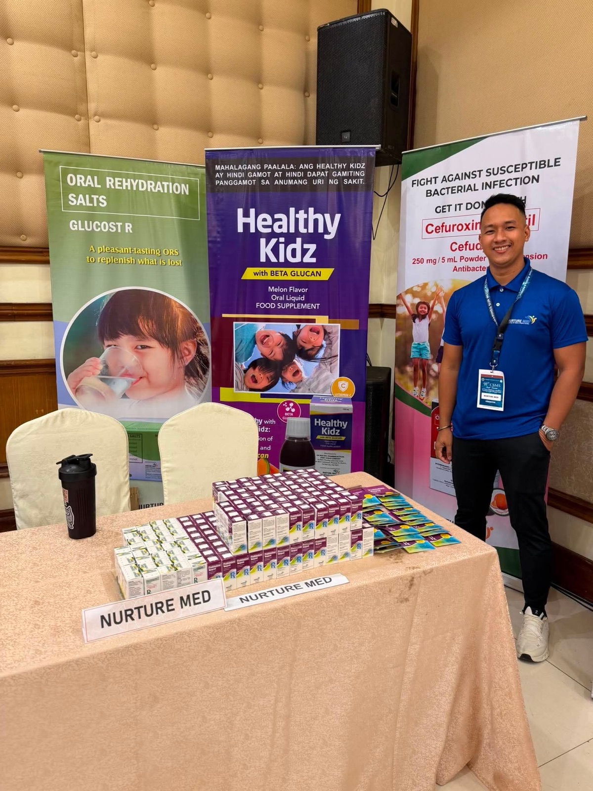 Nurturemed booth at the Camarines Sur Medical Society annual convention