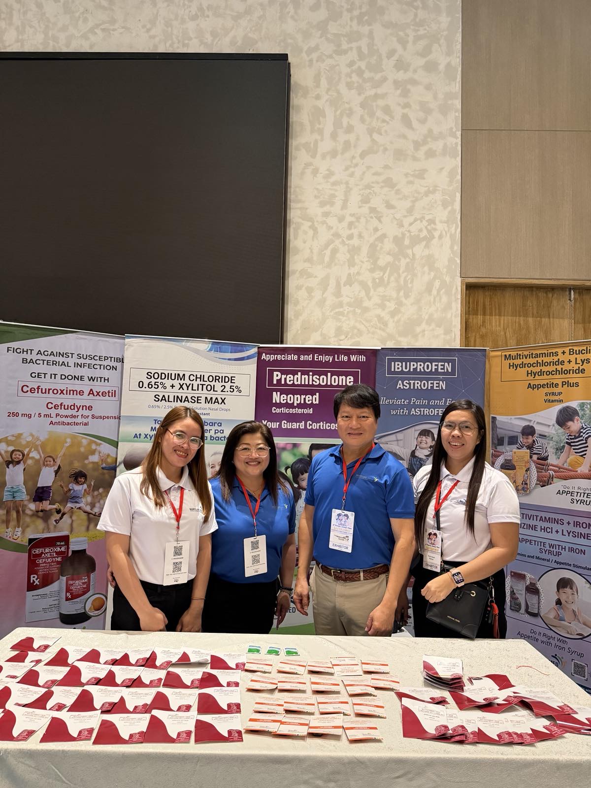 Nurturemed representatives at the Corazon Locsin Montelibano Memorial Regional Hospital pediatrics scientific forum