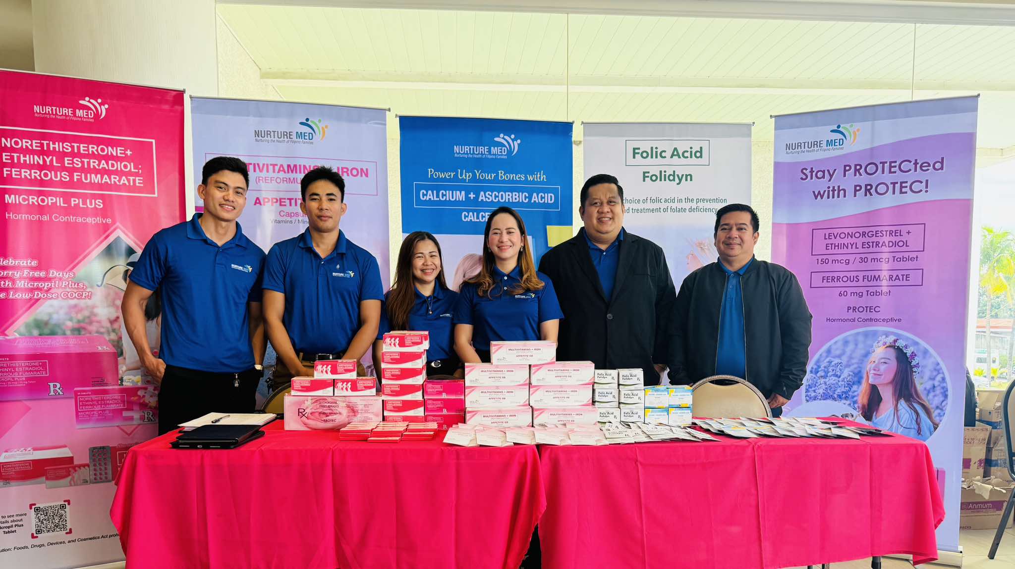Nurturemed team at the IMAP Midyear Convention booth in Zamboanga City