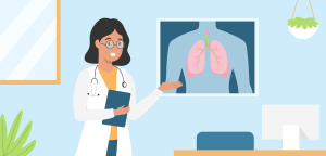 Illustration for the section Why does mucus form and how can mucolytics help?