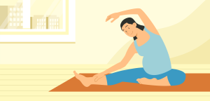 Illustration for the section Benefits of Exercising During Pregnancy