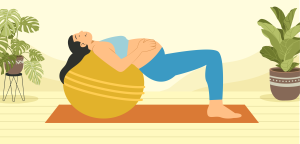 Illustration for the section Exercises for Pregnant and Expectant Moms