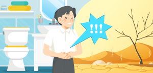 Illustration for the section How does diarrhea cause dehydration?