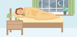 Illustration for the section Tips for better sleep