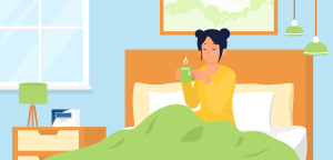 Illustration for the section What To Do When You Have The Flu